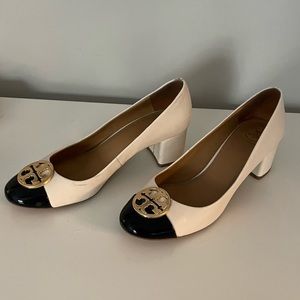 Tory Burch two tone pumps